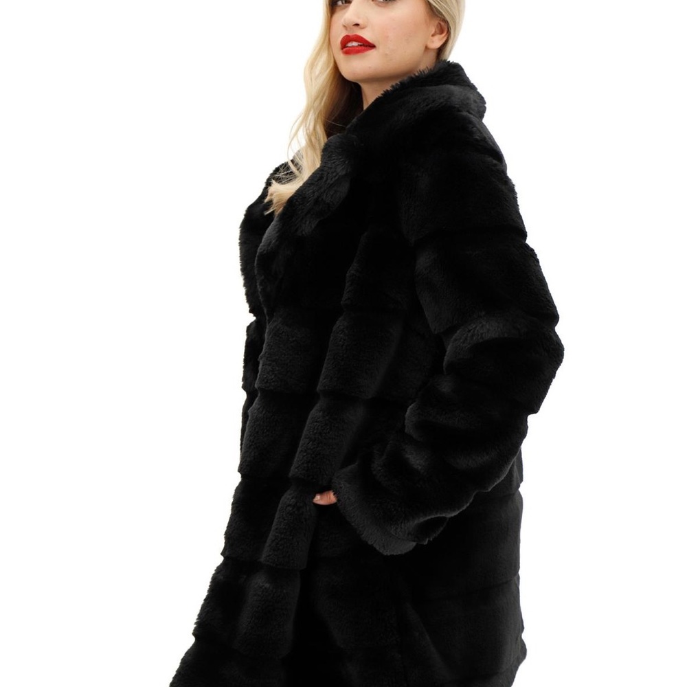 FLUX FUR  MID LENGTH COAT